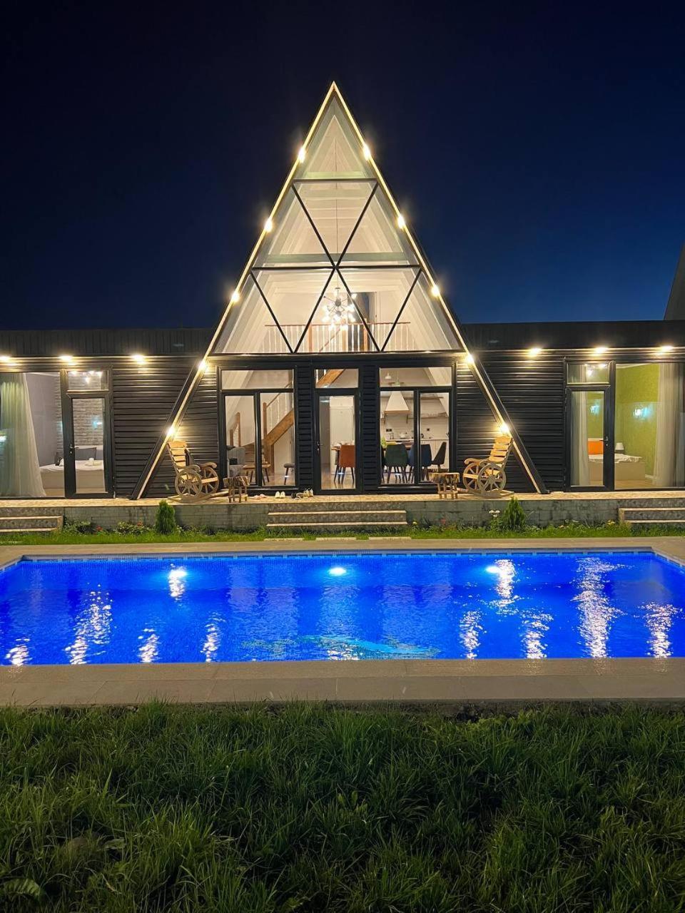 Qafqaz Mountside Chalet ガバラ エクステリア 写真