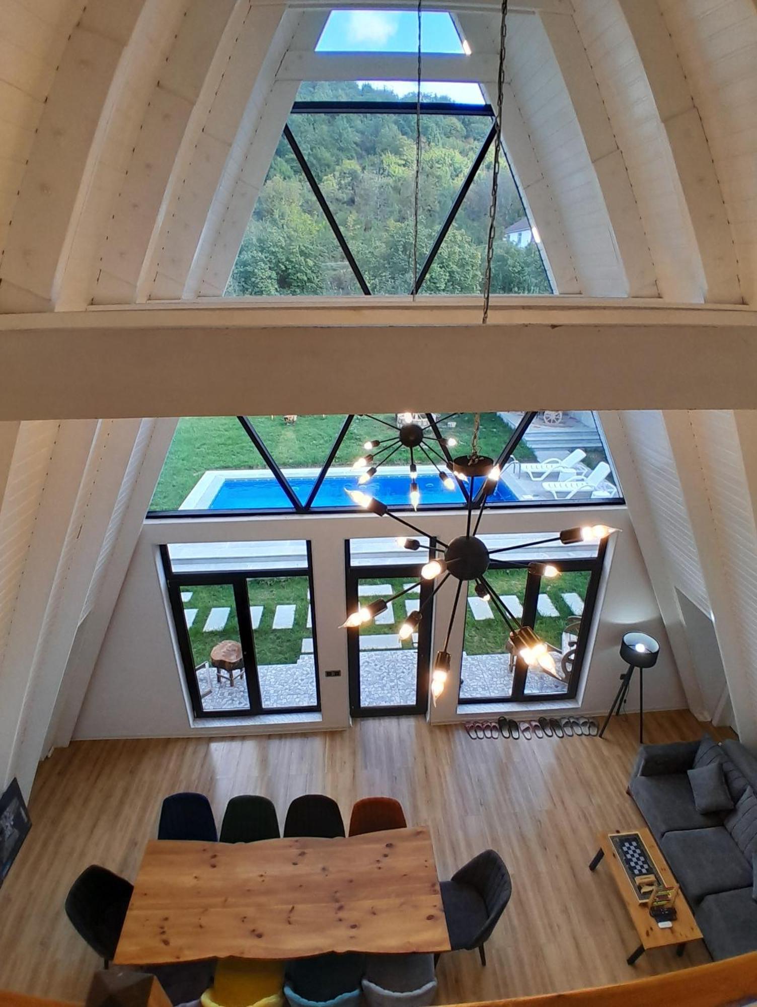 Qafqaz Mountside Chalet ガバラ エクステリア 写真