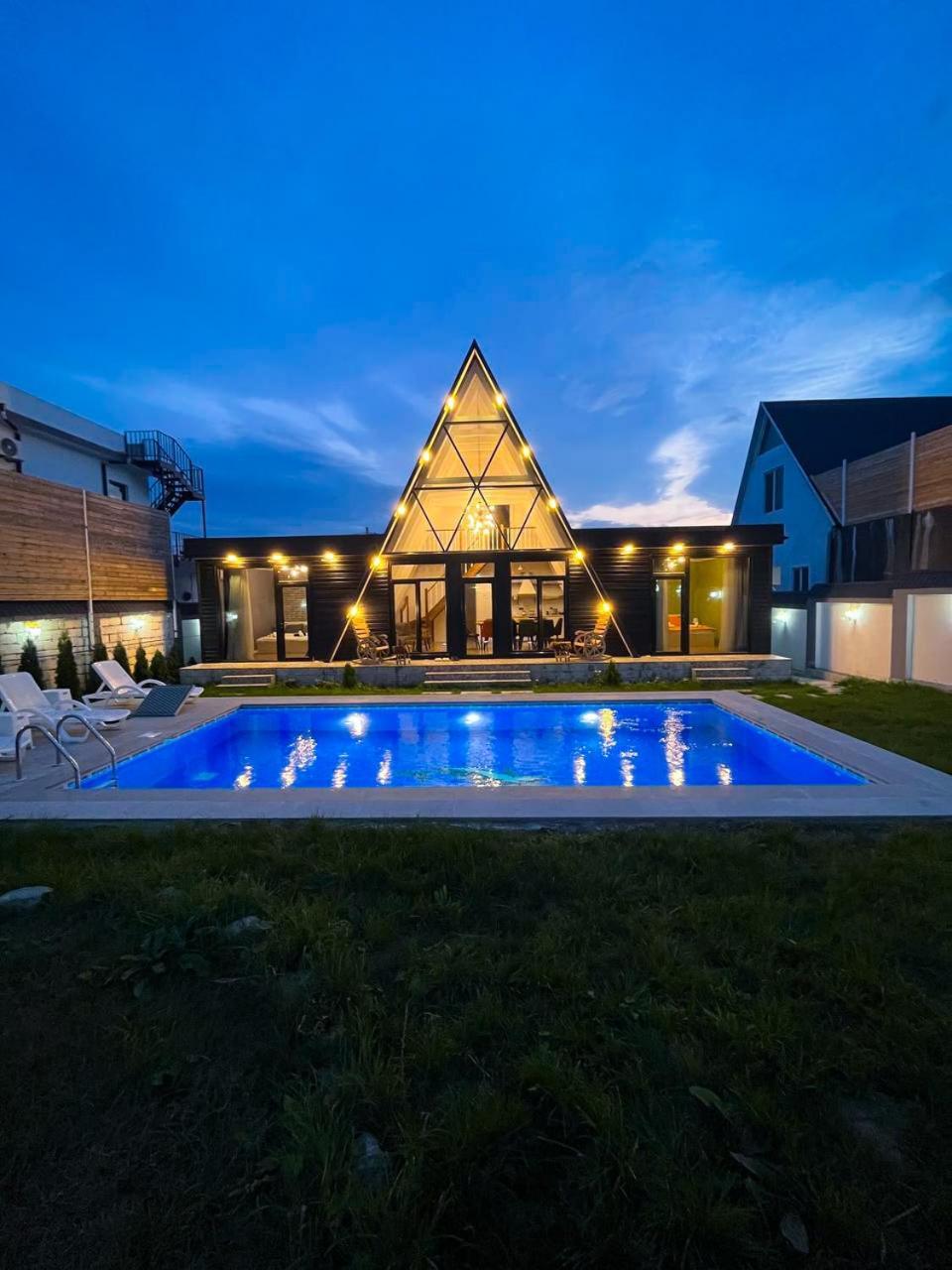 Qafqaz Mountside Chalet ガバラ エクステリア 写真