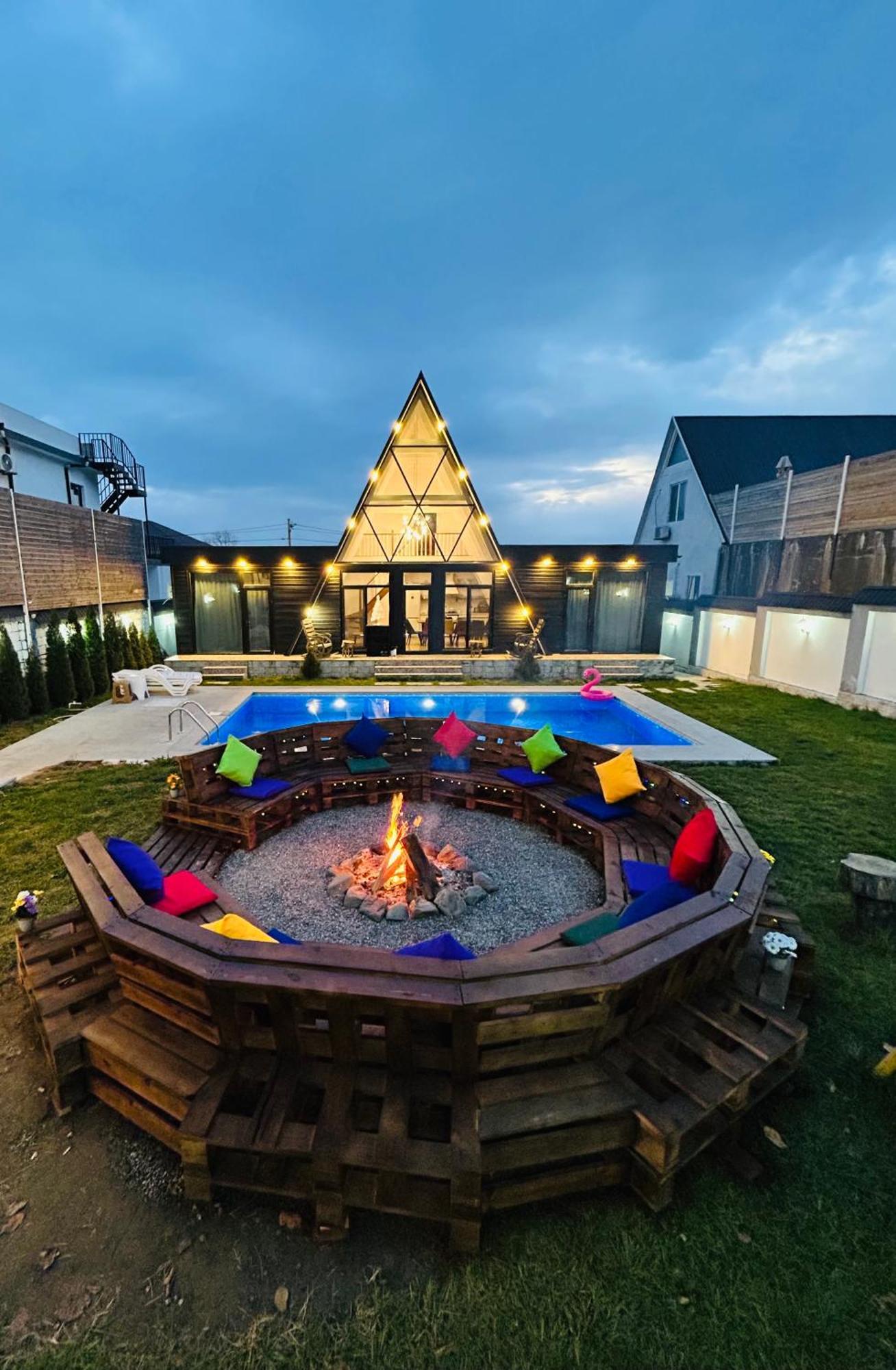 Qafqaz Mountside Chalet ガバラ エクステリア 写真